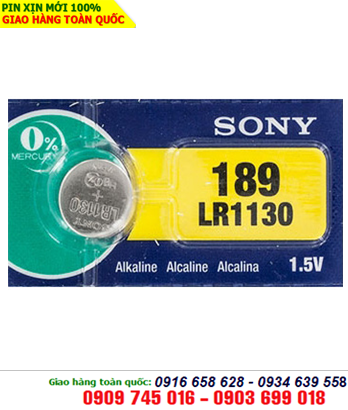 Pin Sony LR1130, LR54, AG10, 189 Alkaline 1.5v chính hãng